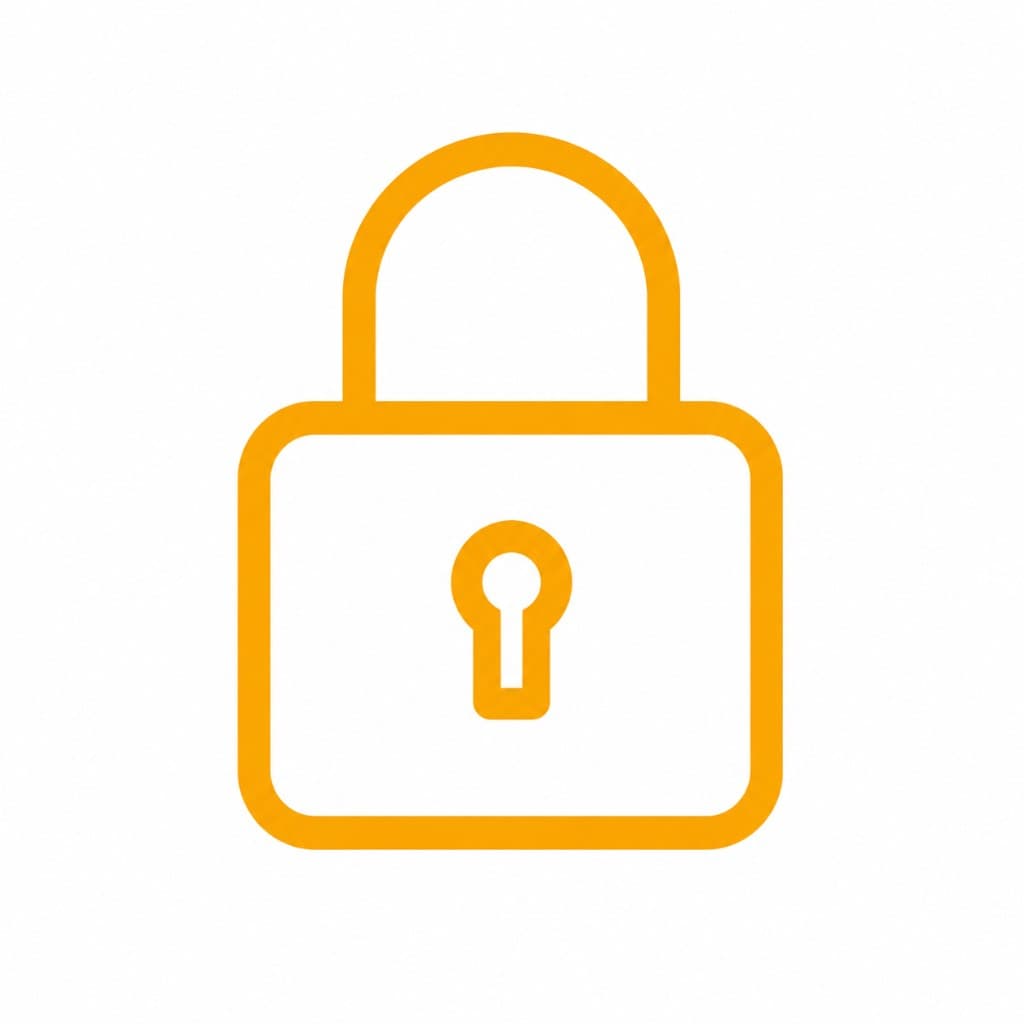 Padlock representing secure verification